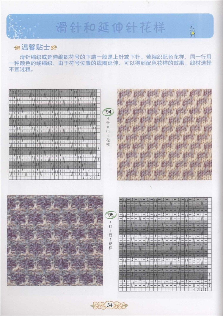 棒針編織基礎花樣篇（1） - 紫蘇 - 紫蘇的博客