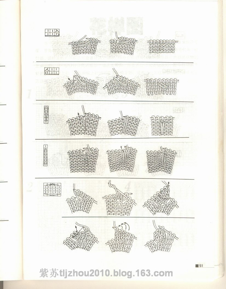 Knitting patterns---棒針花樣專輯（2） - 紫蘇 - 紫蘇的博客