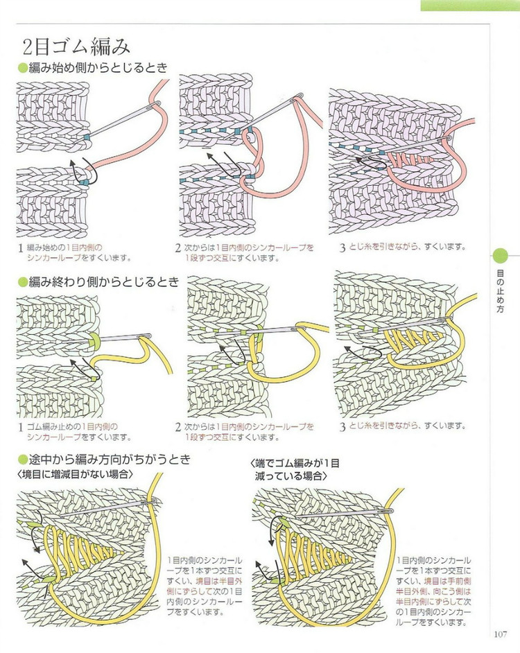 日文 棒針編織基礎(chǔ)大全  (2) - 紫蘇 - 紫蘇的博客